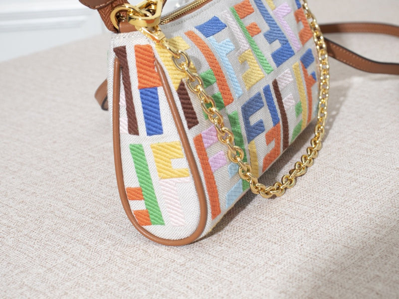 FENDI BAGUETTE OLD FLOWERS GOLDEN CORD