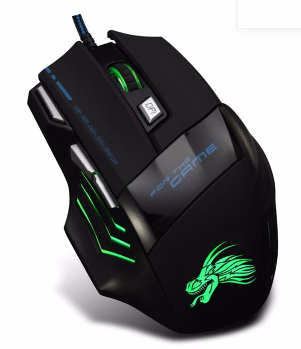 MOUSE GAMER LED PROFISSIONAL 5500DPI COM 7 BOTÕES! [GRÁTIS] - MG Shop Store