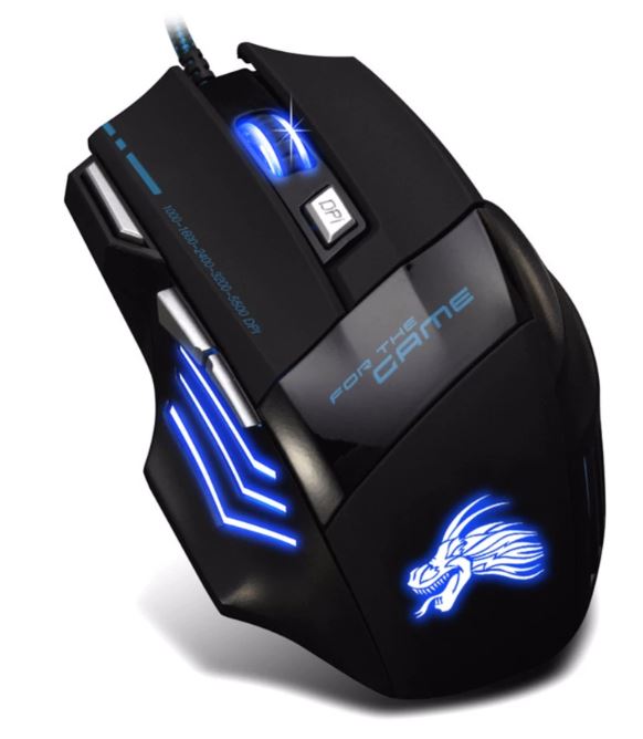 MOUSE GAMER LED PROFISSIONAL 5500DPI COM 7 BOTÕES! [GRÁTIS] - MG Shop Store