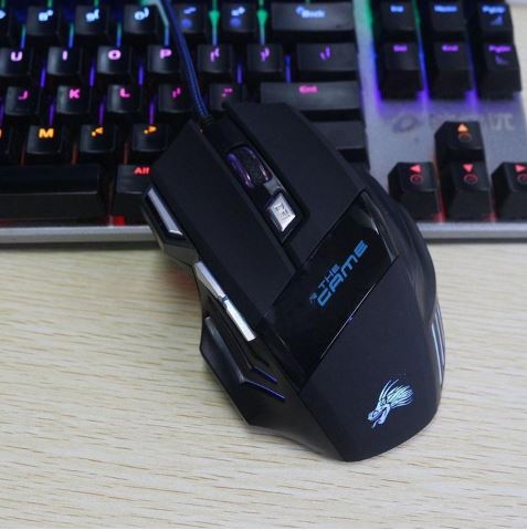 MOUSE GAMER LED PROFISSIONAL 5500DPI COM 7 BOTÕES! [GRÁTIS] - MG Shop Store