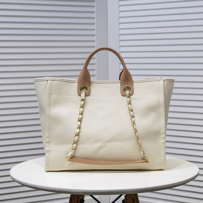 CHANEL DEAUVILLE PEARL TOTE BAG