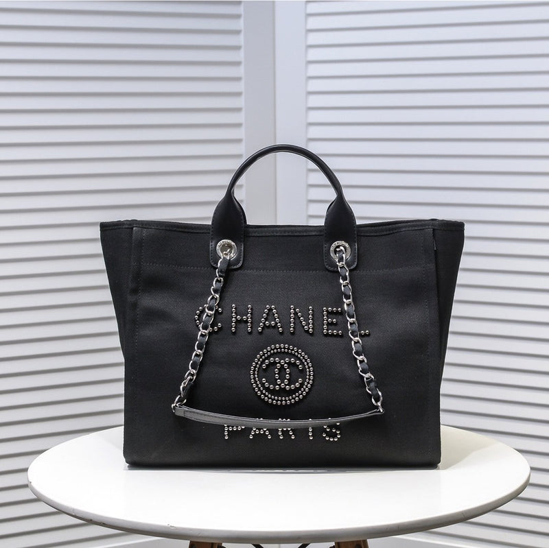 CHANEL DEAUVILLE PEARL TOTE BAG