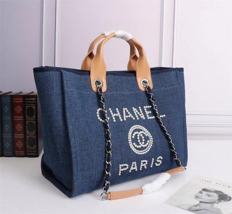 CHANEL DEAUVILLE PEARL TOTE BAG